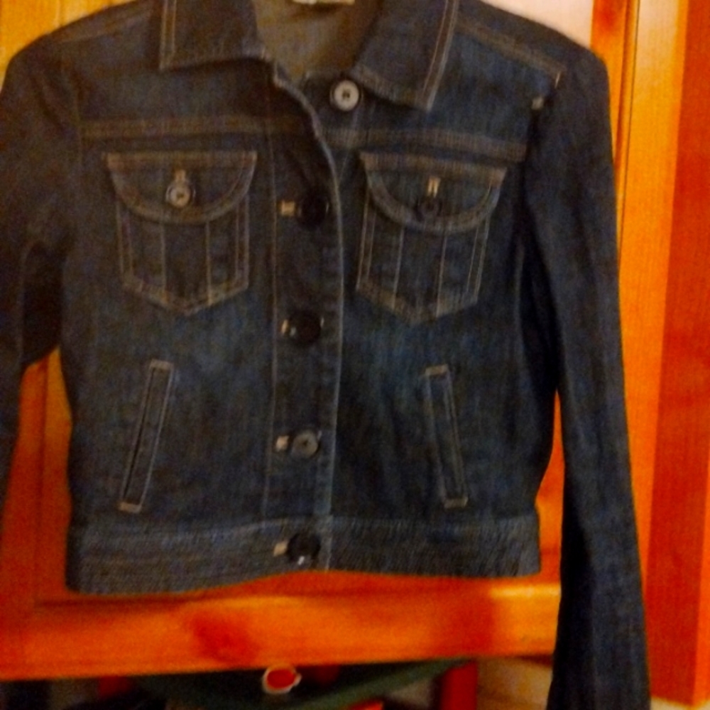 Ladies Harold's xs dark denim jean jacket